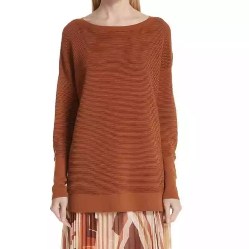 Lafayette 148 New York Rust Sweater